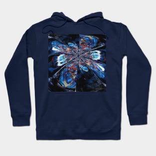 Midnight blue abstract Hoodie